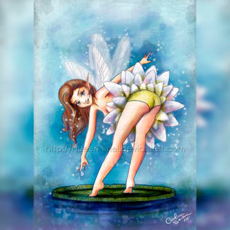 watercolor fairy