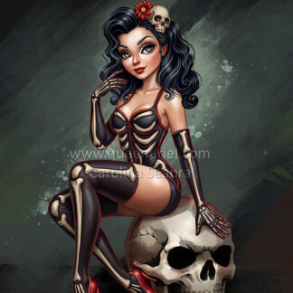 Pin-Up Skull